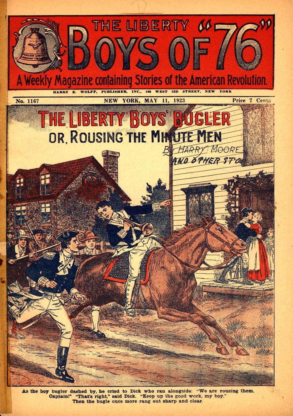 Book Cover For The Liberty Boys of 76 1167 - The Liberty Boys' Bugler