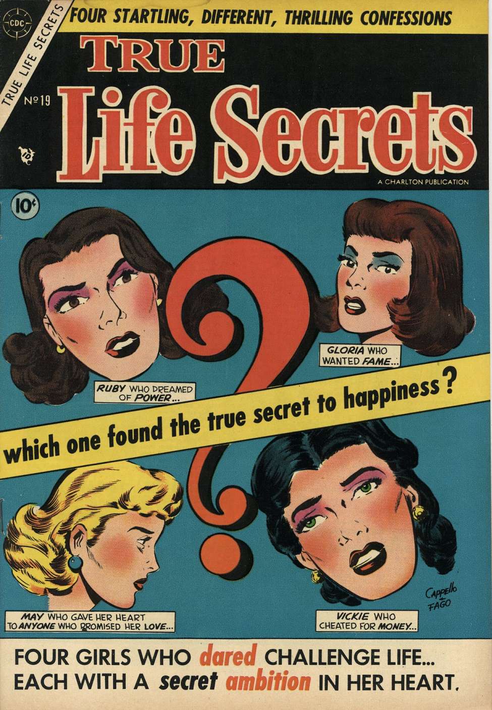 Comic Book Cover For True Life Secrets 19