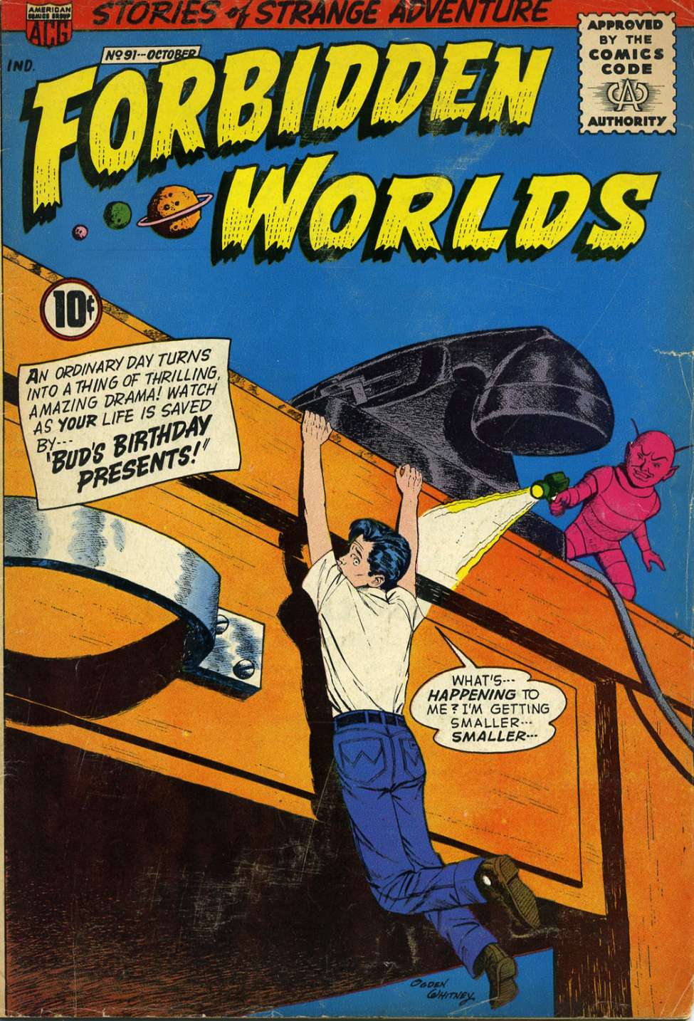 Comic Book Cover For Forbidden Worlds 91