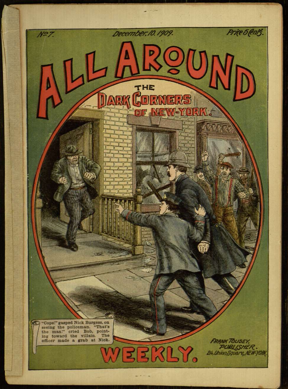 Book Cover For All Around Weekly 7 - The Dark Corners of New York