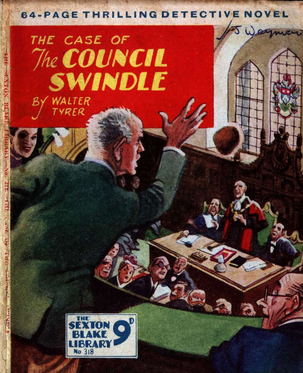 Book Cover For Sexton Blake Library S3 318 - The Case of the Council Swindle