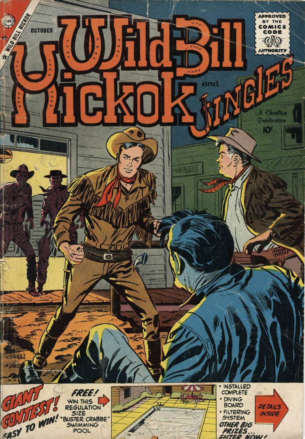Comic Book Cover For Wild Bill Hickok and Jingles 74