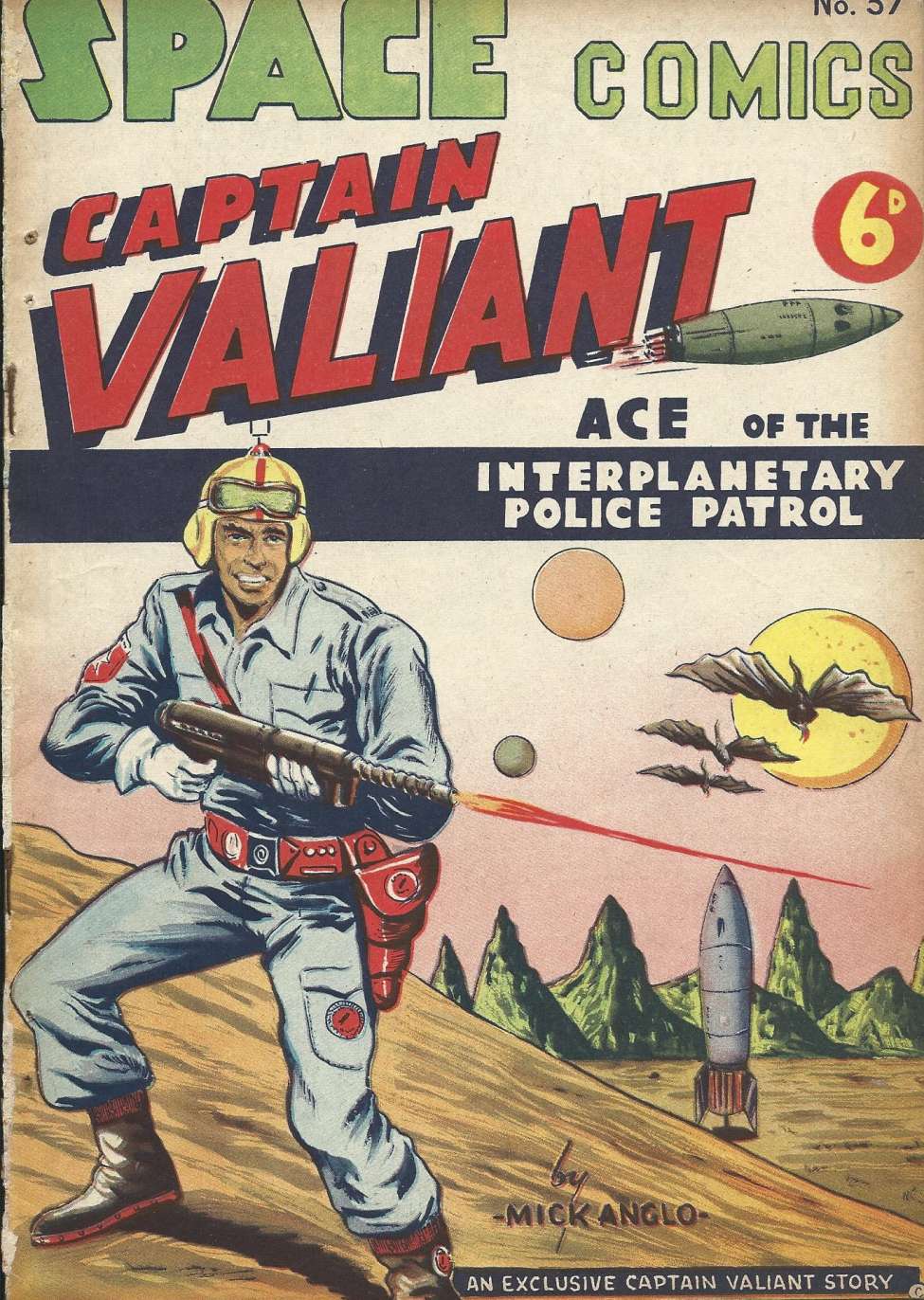 Comic Book Cover For Space Comics (Captain Valiant) 57