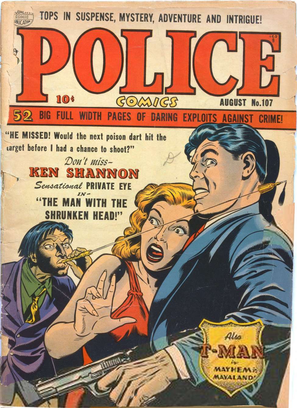 Book Cover For Police Comics 107 - Version 1