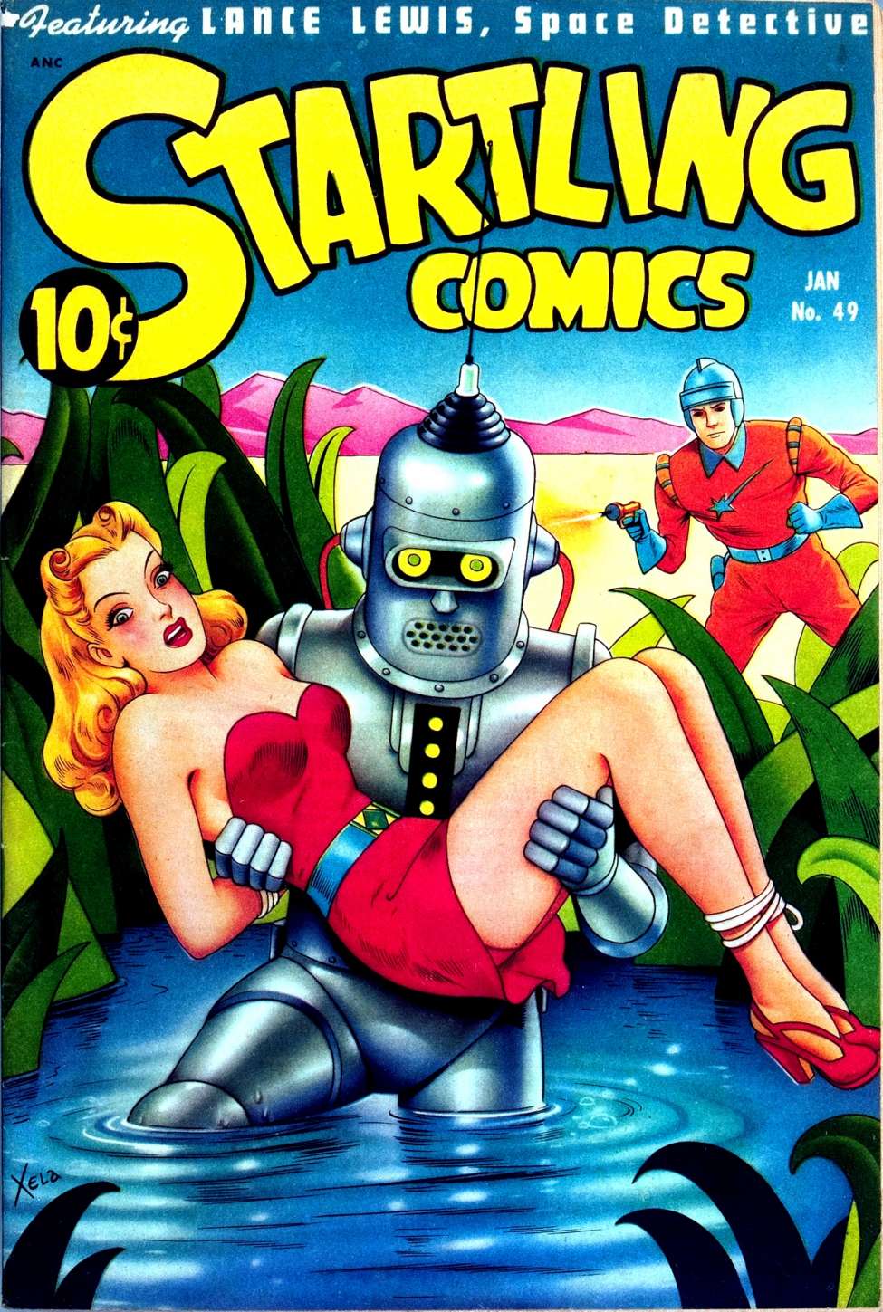 Comic Book Cover For Startling Comics 49