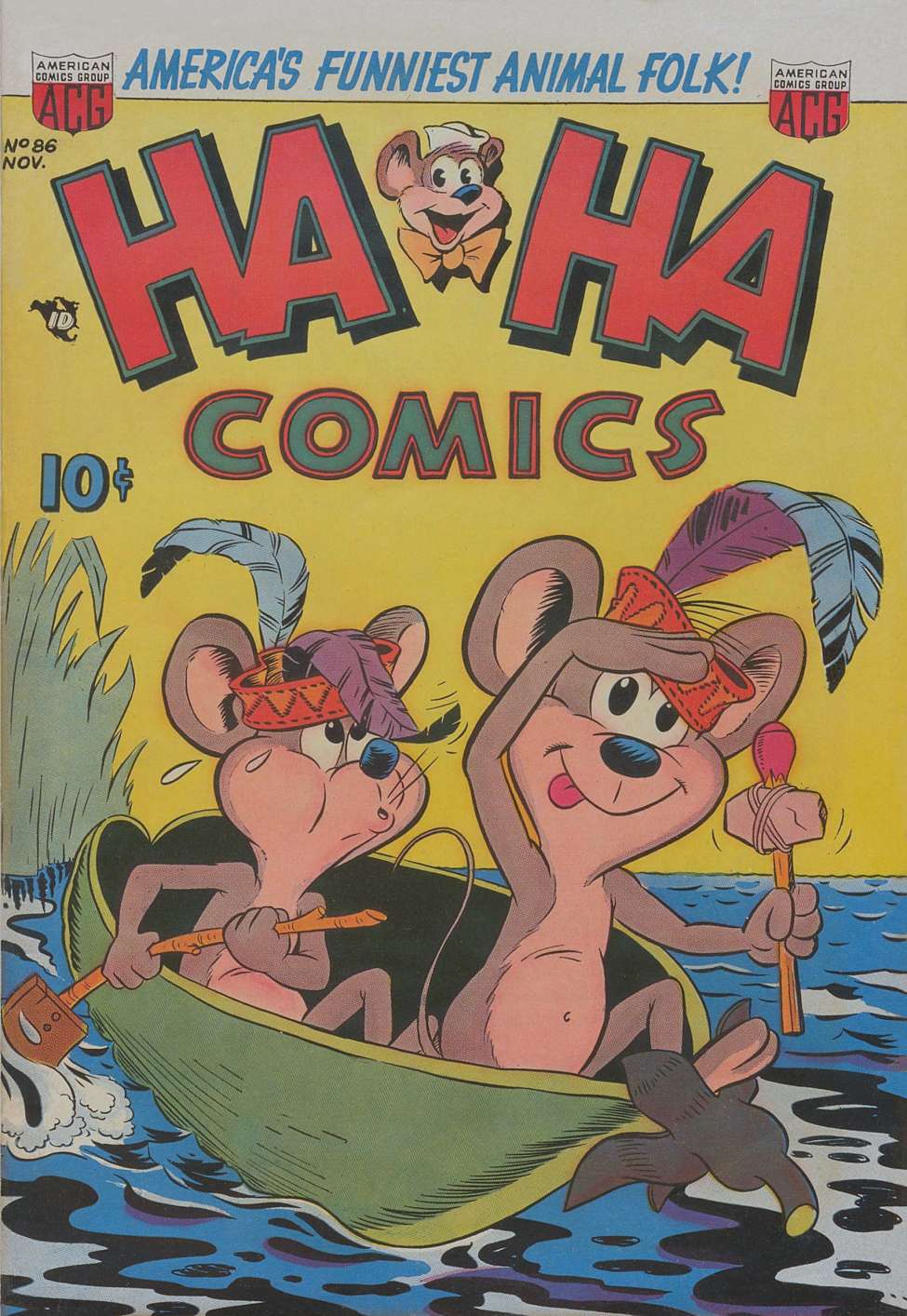Comic Book Cover For Ha Ha Comics 86