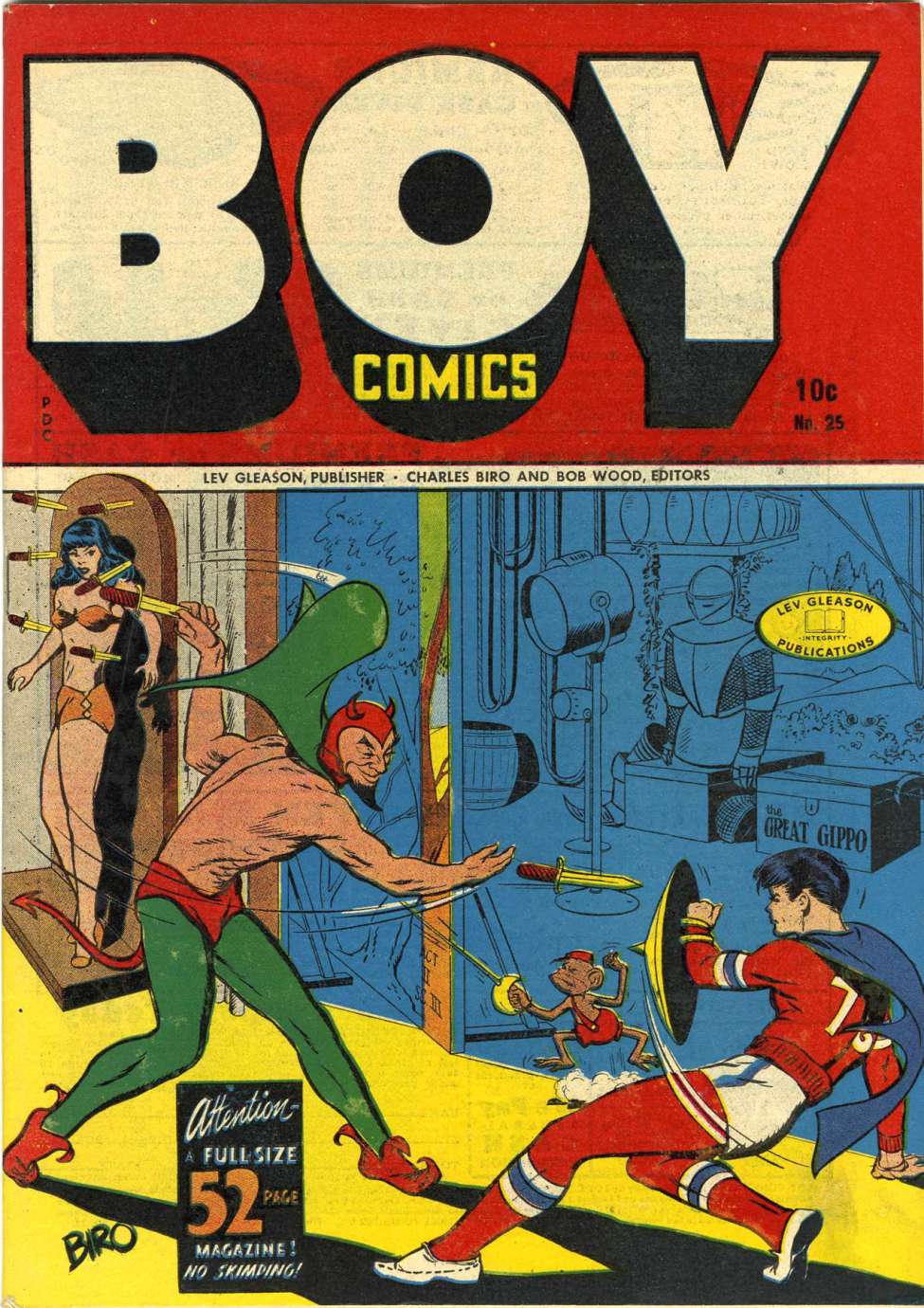 Comic Book Cover For Boy Comics 25 - Version 1