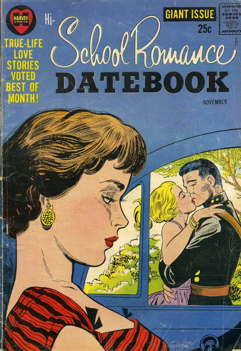 Comic Book Cover For Hi-School Romance Datebook 1