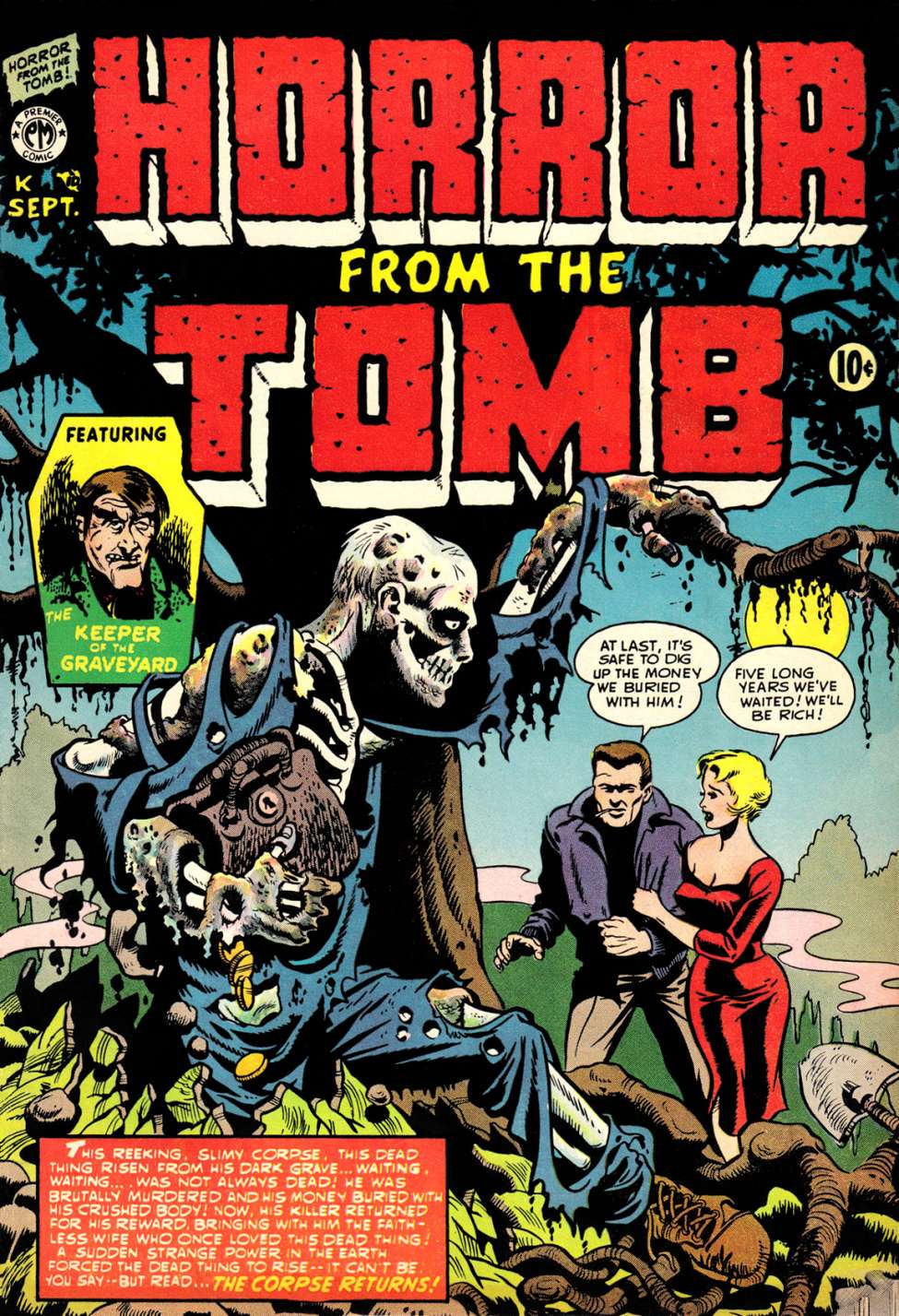 Comic Book Cover For Horror from the Tomb 1