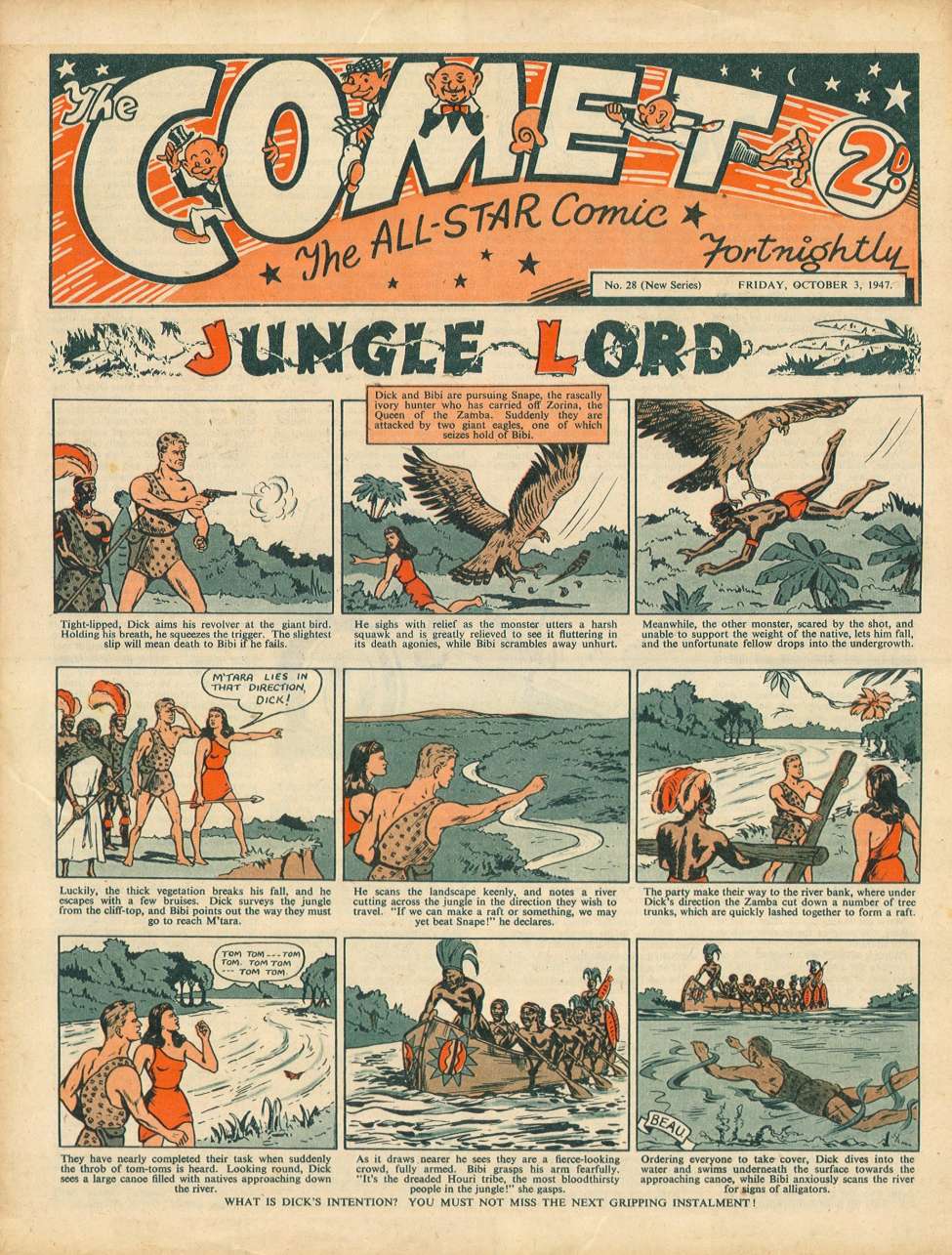Comic Book Cover For The Comet 28