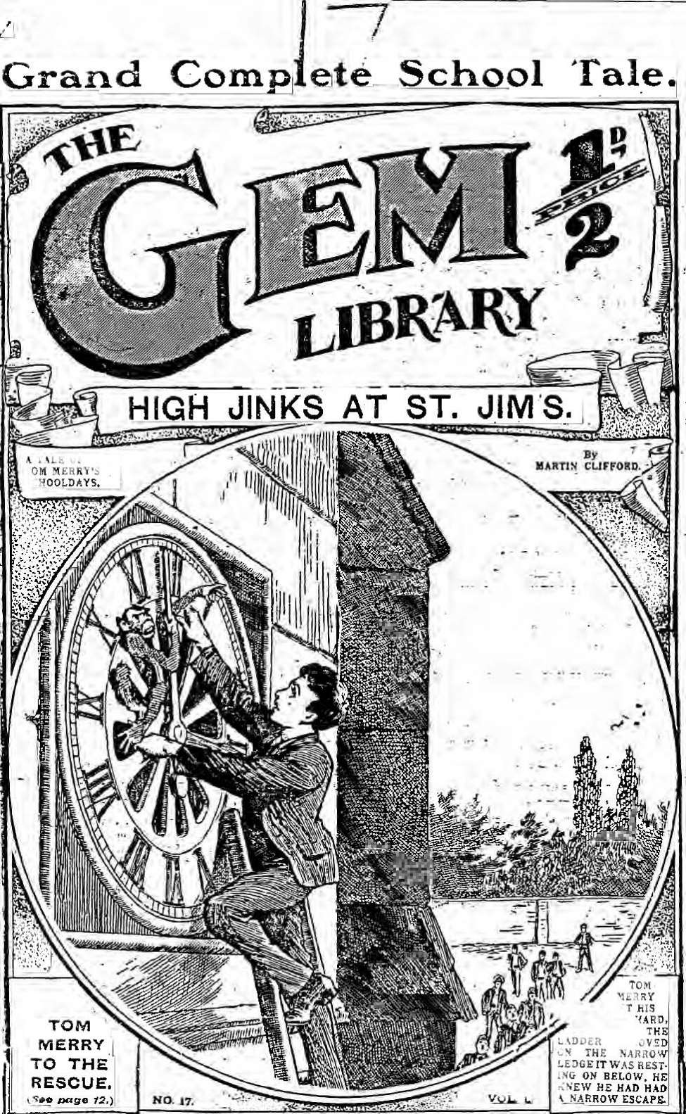 Comic Book Cover For The Gem v1 17 - High Jinks at St. Jim’s