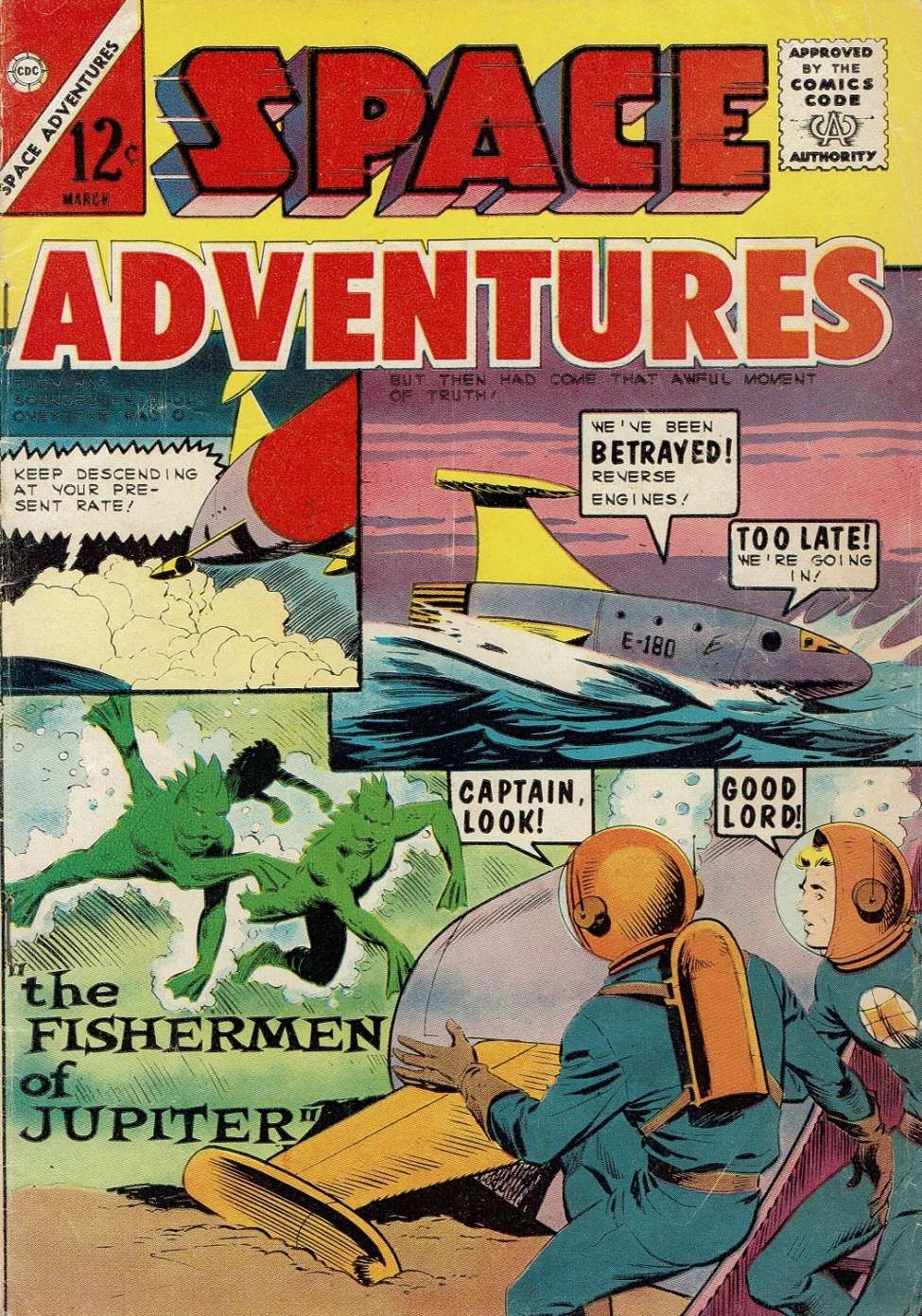 Comic Book Cover For Space Adventures 56 - Version 1