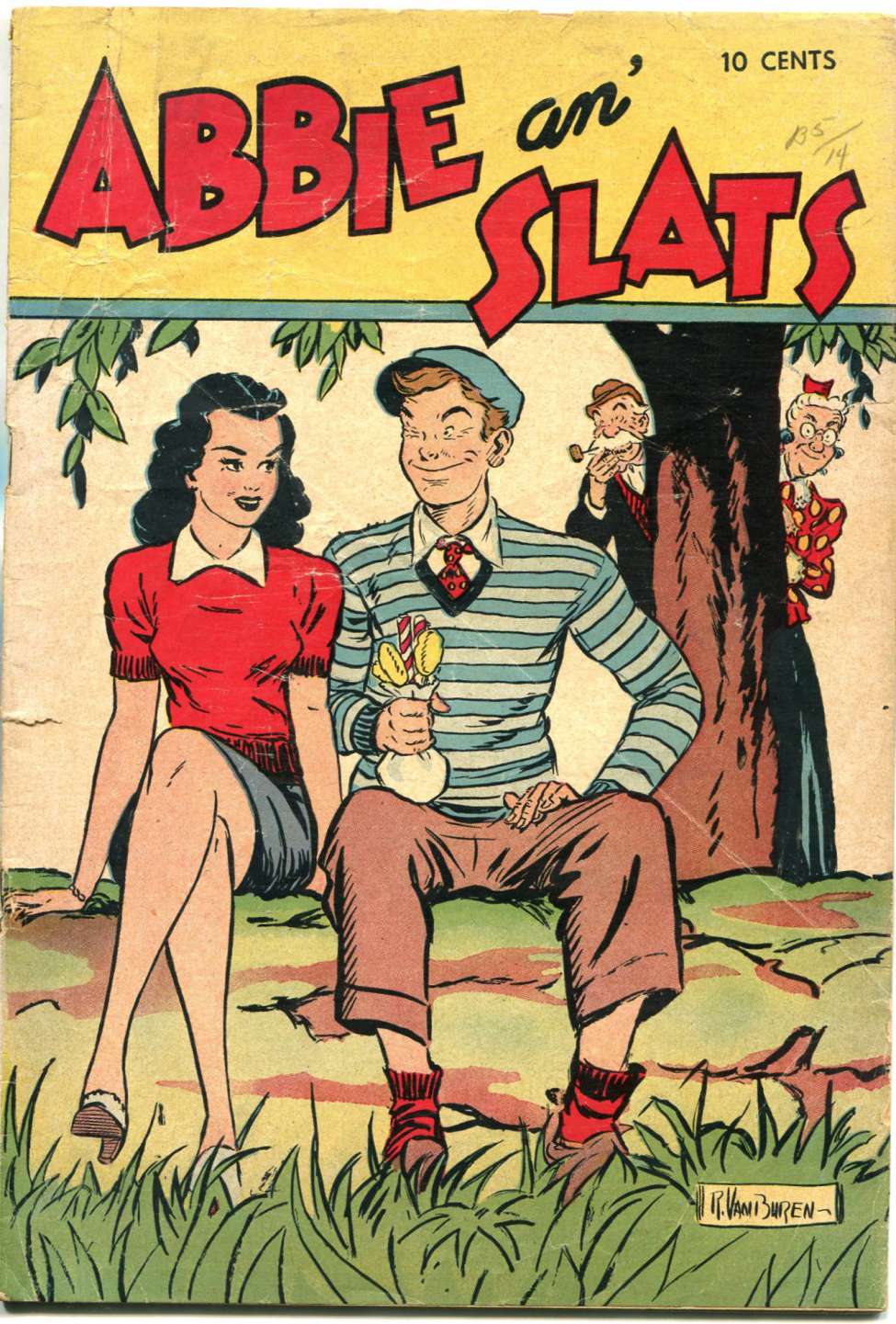 Comic Book Cover For A Treasury of Comics 1 - Abbie An' Slats