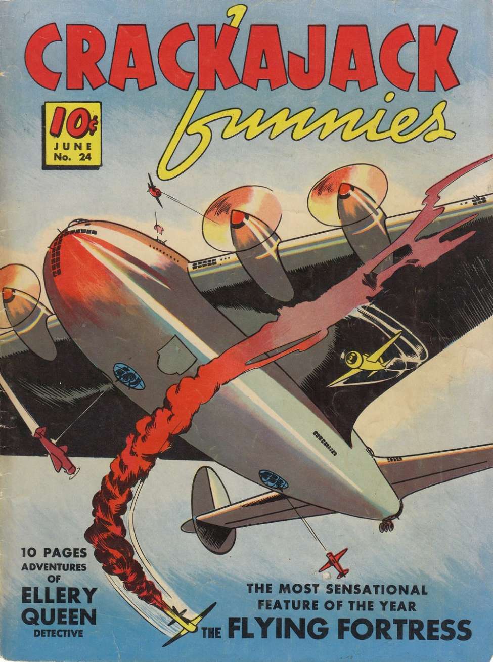 Comic Book Cover For Crackajack Funnies 24