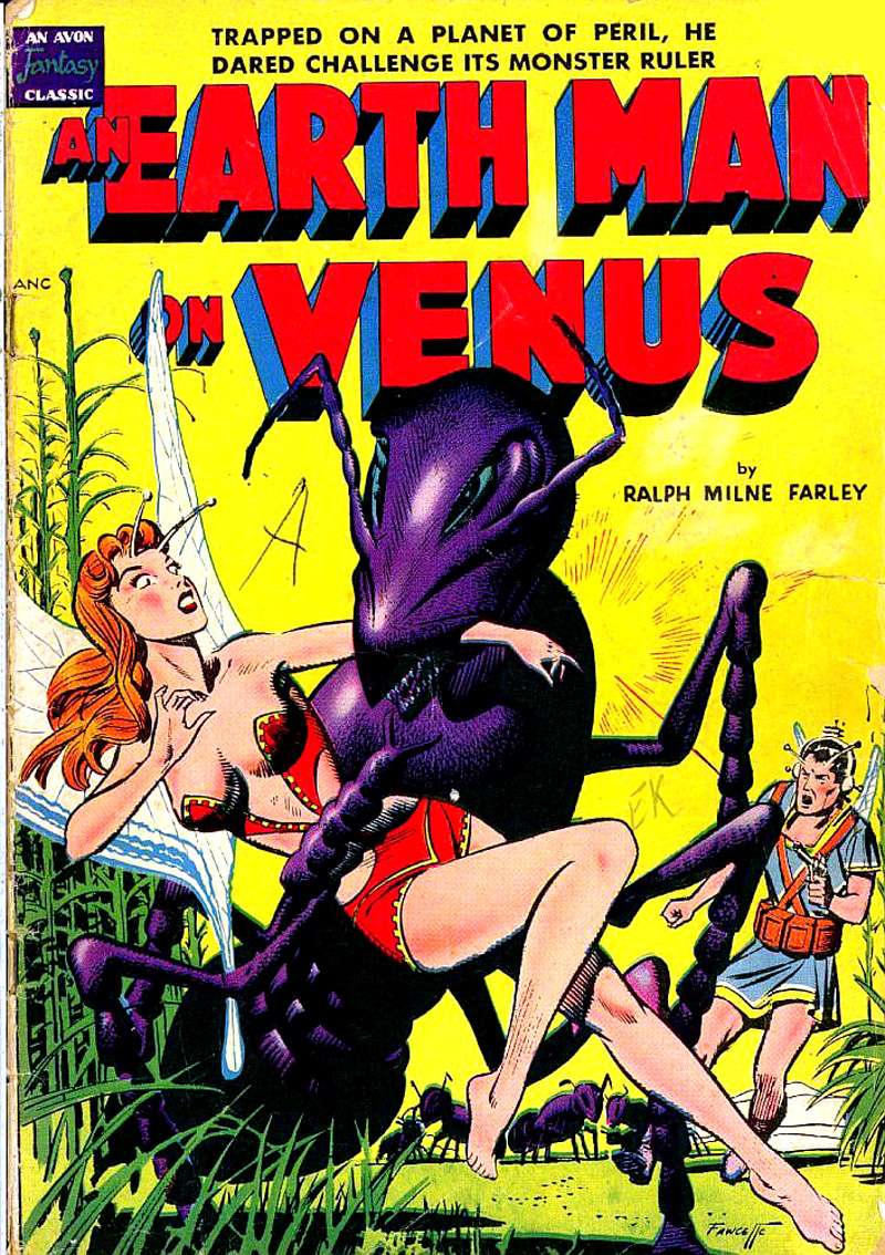 Comic Book Cover For Avon Fantasy - An Earth Man On Venus (nn)