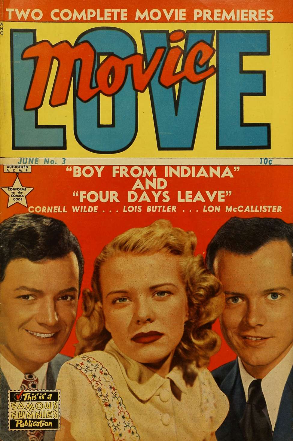 Comic Book Cover For Movie Love 3