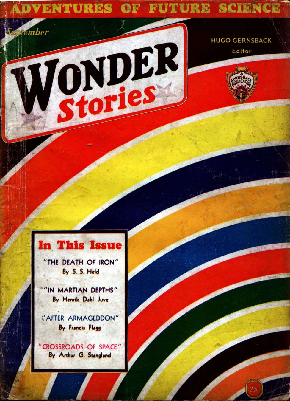 Book Cover For Wonder Stories v4 4 - The Death of Iron - S. S. Held