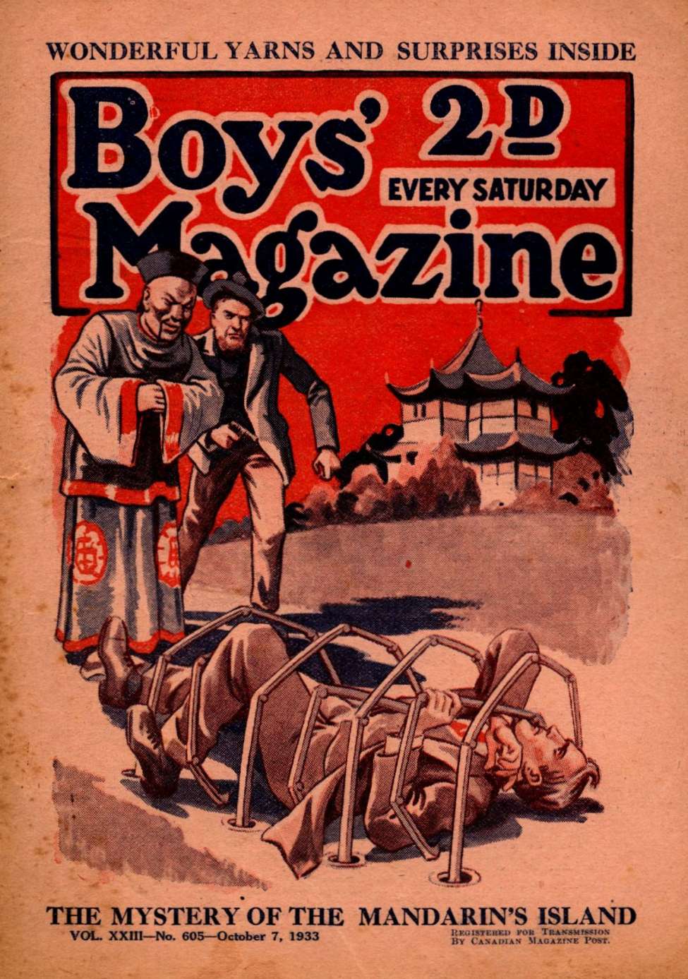 Book Cover For Boys' Magazine 605