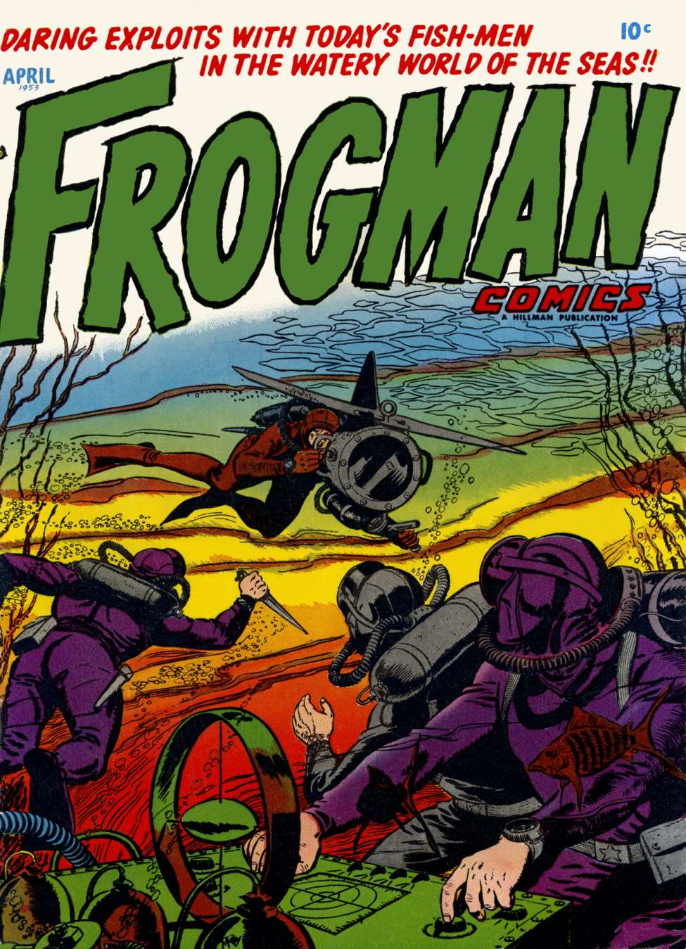 Book Cover For Frogman Comics 10 (alt) - Version 2