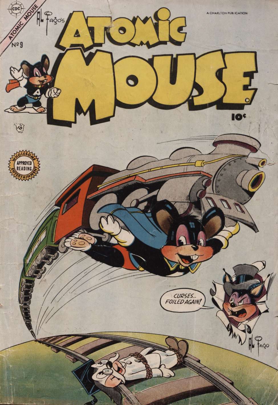 Comic Book Cover For Atomic Mouse 9 - Version 2