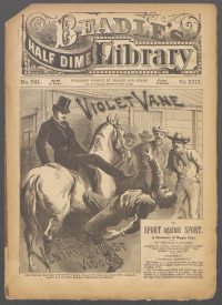Large Thumbnail For Beadle's Half Dime Library 741 - Violet Vane, the Ventriloquist Vidocq