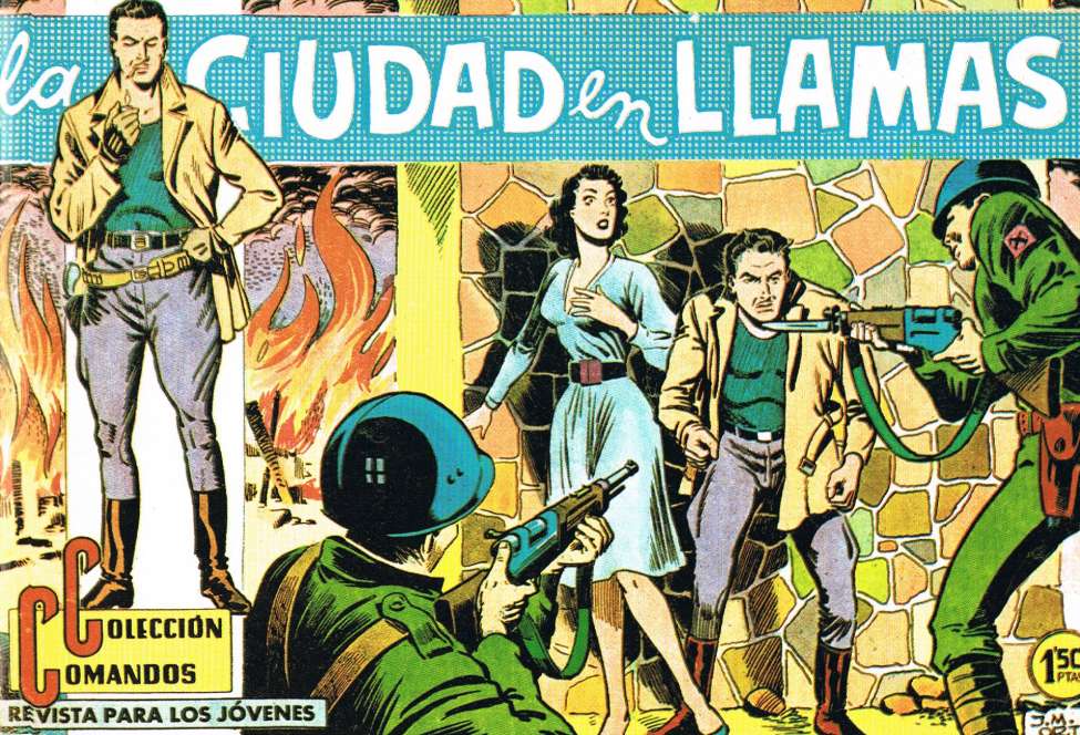 Book Cover For Colección Comandos 74 - Roy Clark 2 - La Ciudad en Llamas
