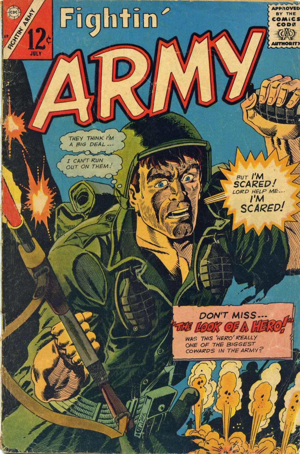 Comic Book Cover For Fightin' Army 69