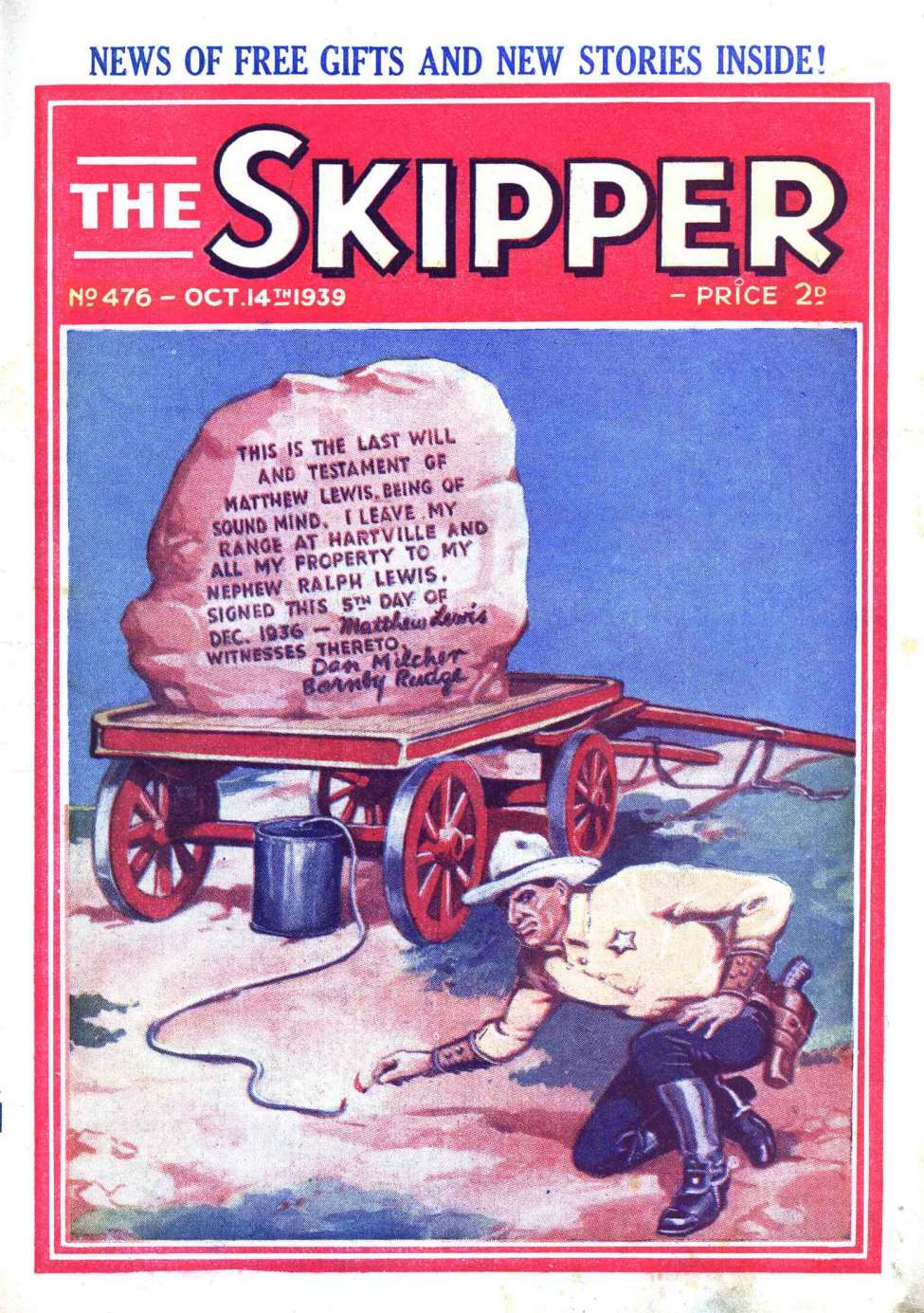 Comic Book Cover For The Skipper 476