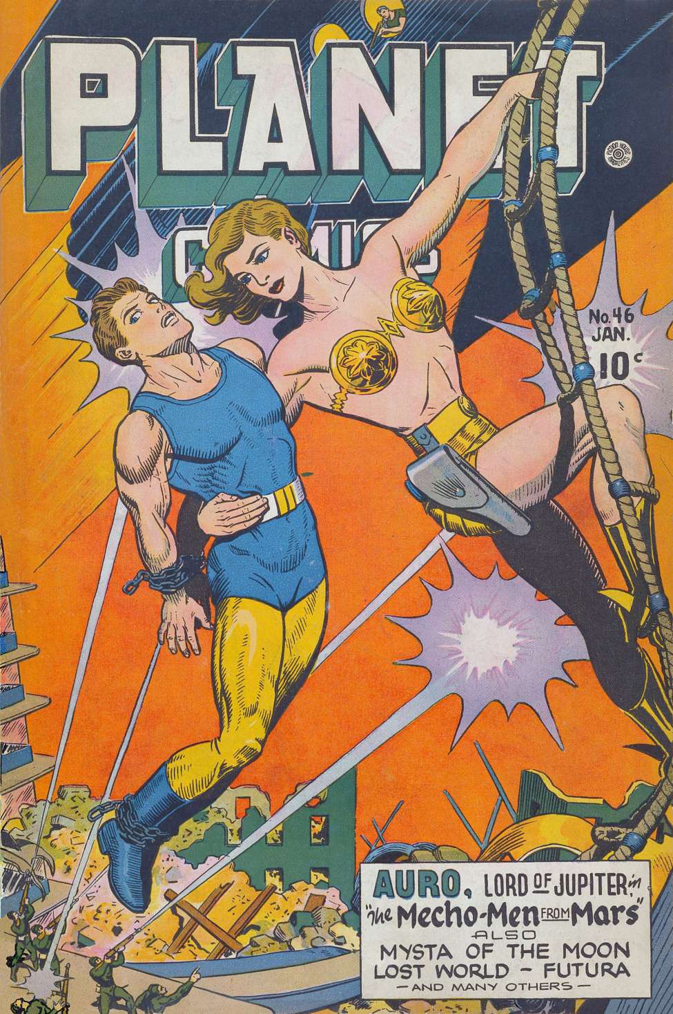 Comic Book Cover For Planet Comics 46 - Version 2