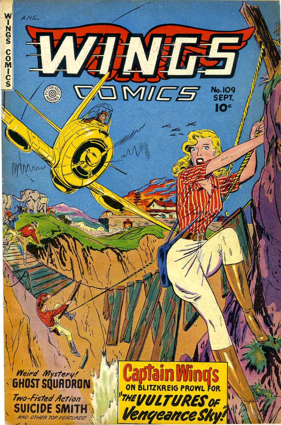 Comic Book Cover For Wings Comics 109 - Version 1