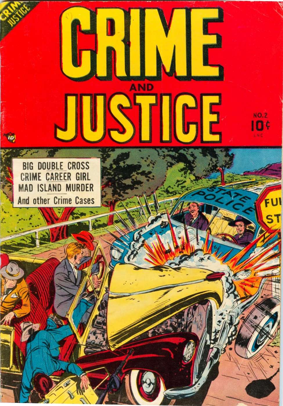Comic Book Cover For Crime And Justice 2