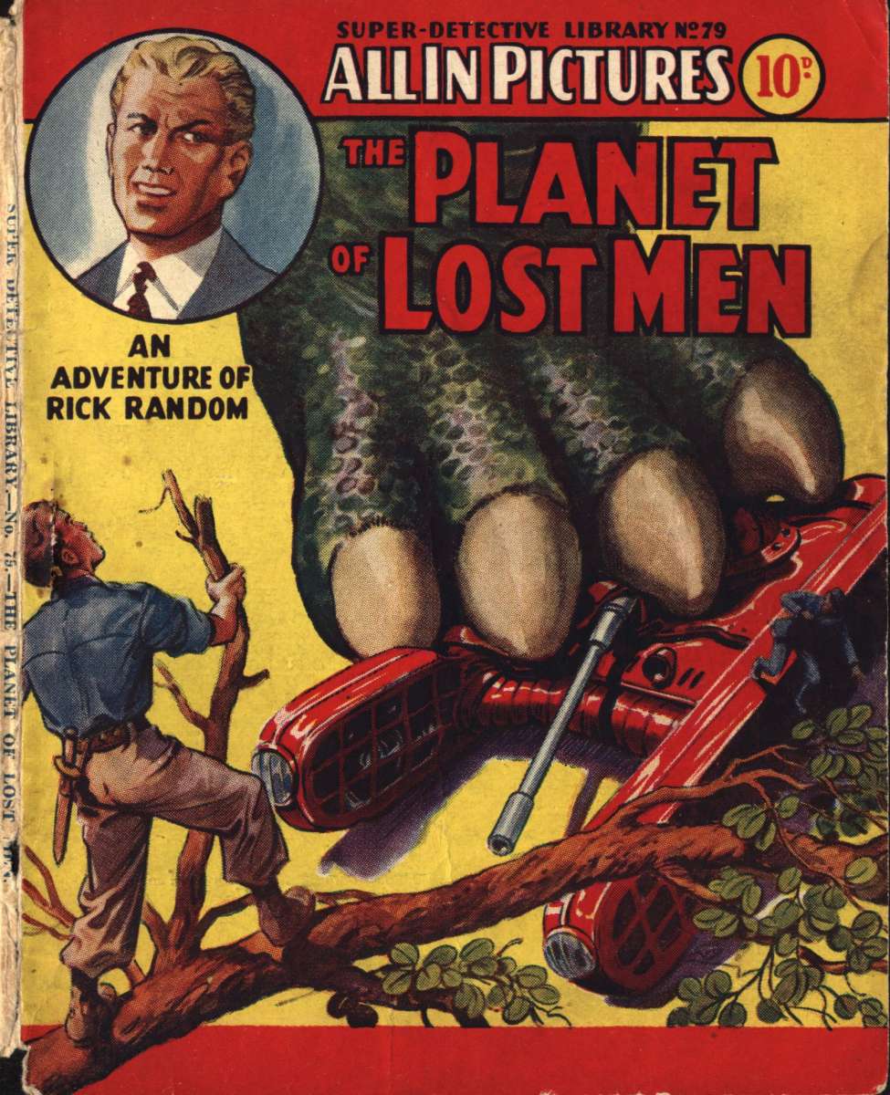 Comic Book Cover For Super Detective Library 79 - The Planet of Lost Men