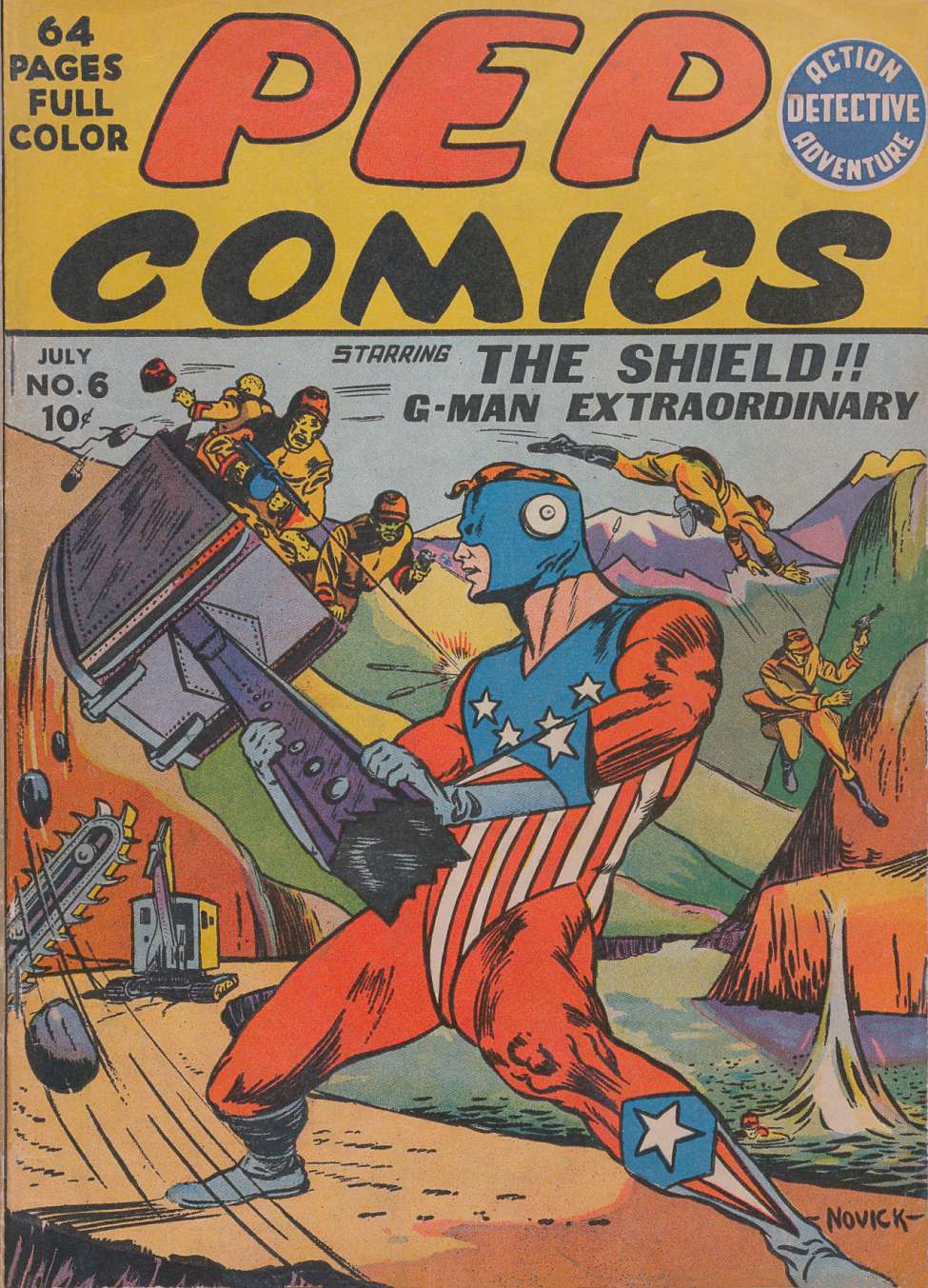 Book Cover For Pep Comics 6