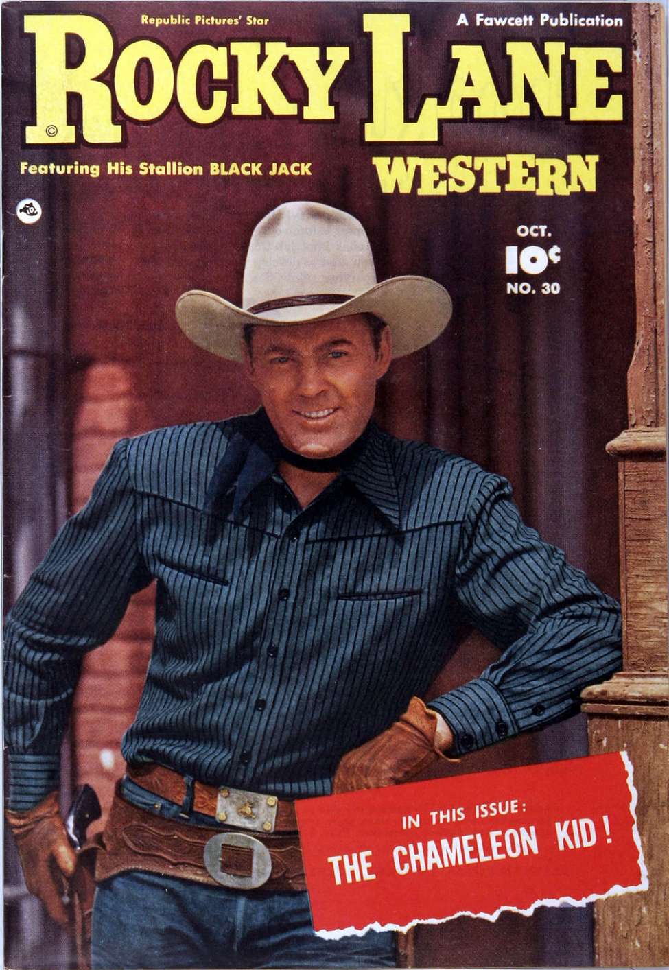 Comic Book Cover For Rocky Lane Western 30