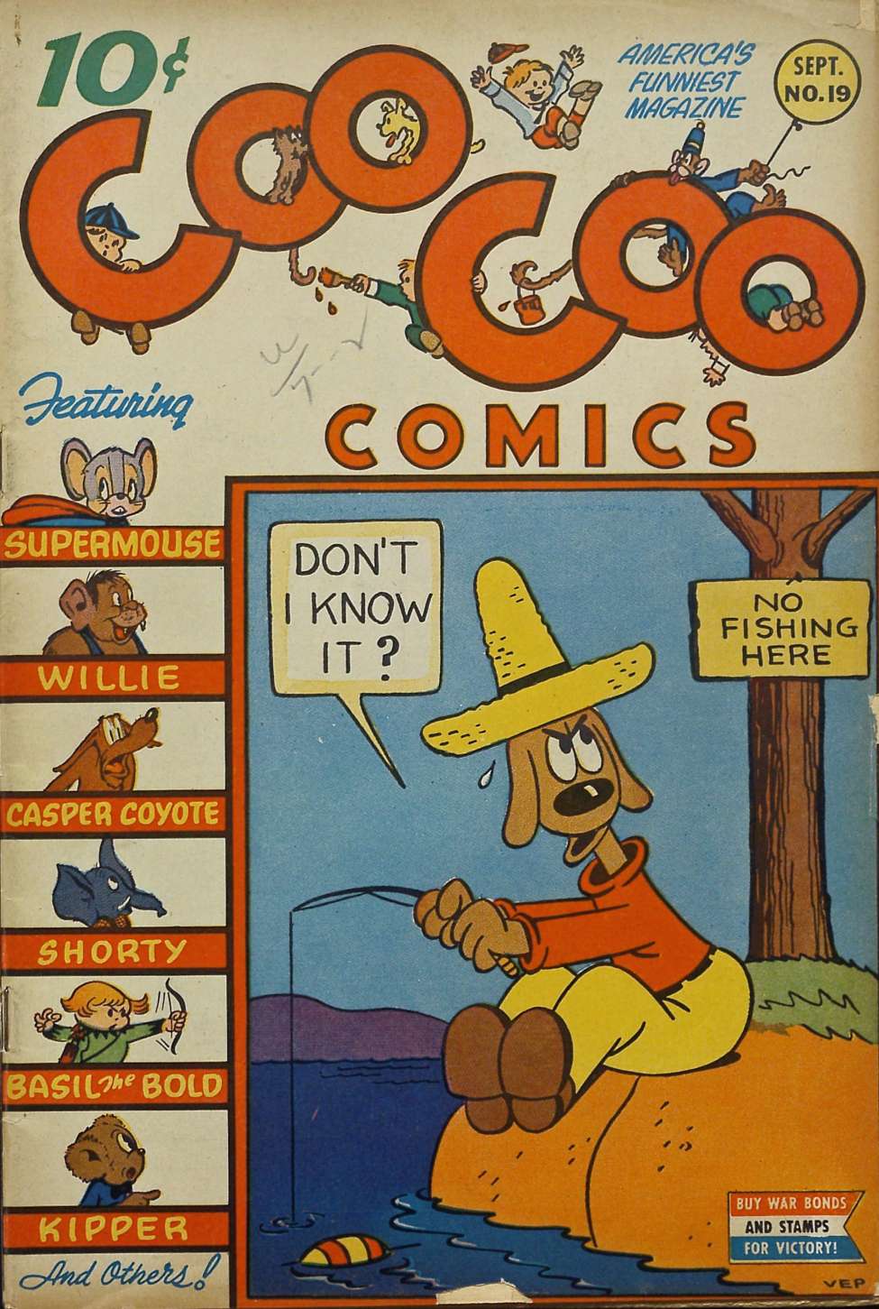 Comic Book Cover For Coo Coo Comics 19