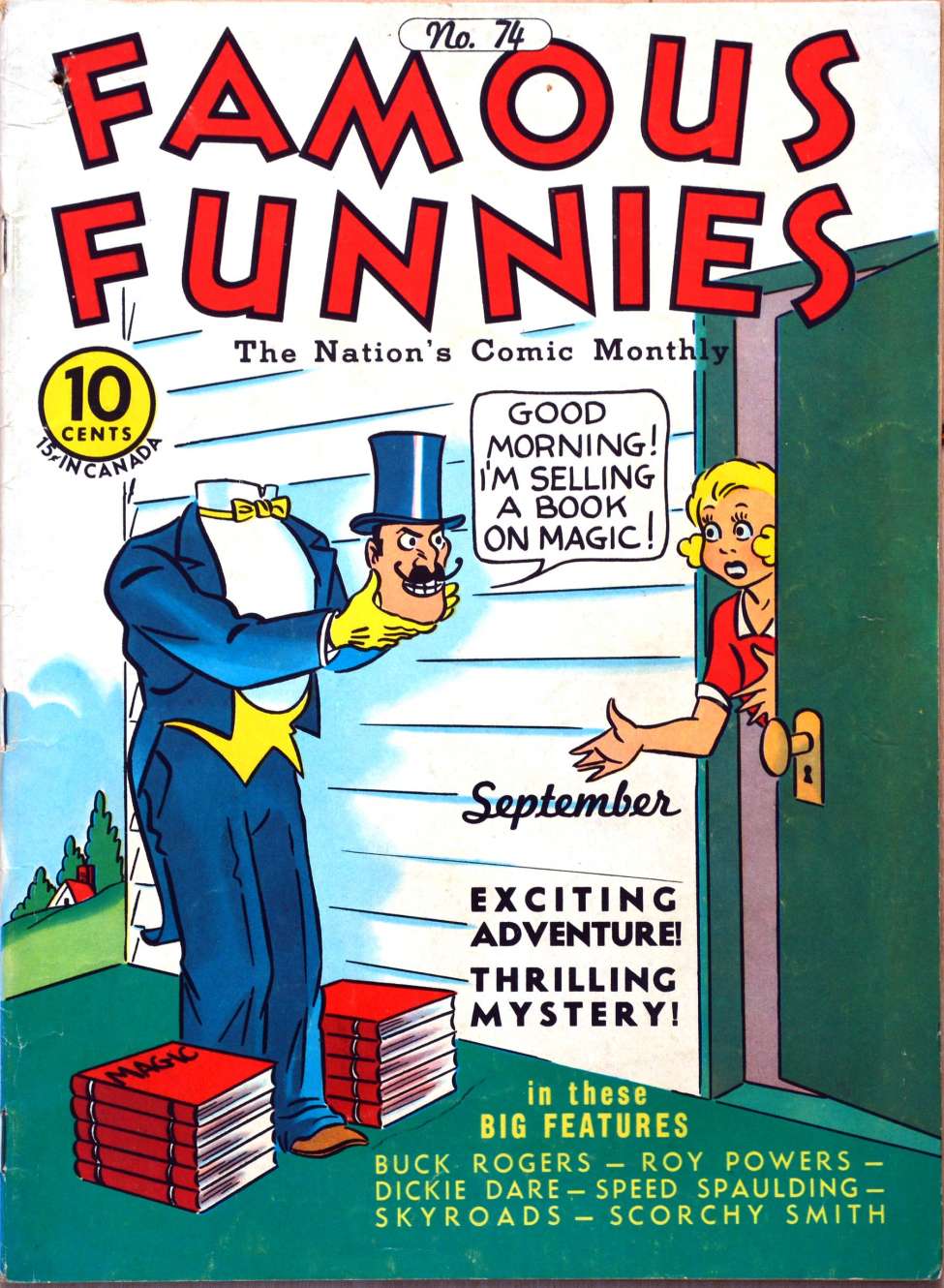 Comic Book Cover For Famous Funnies 74