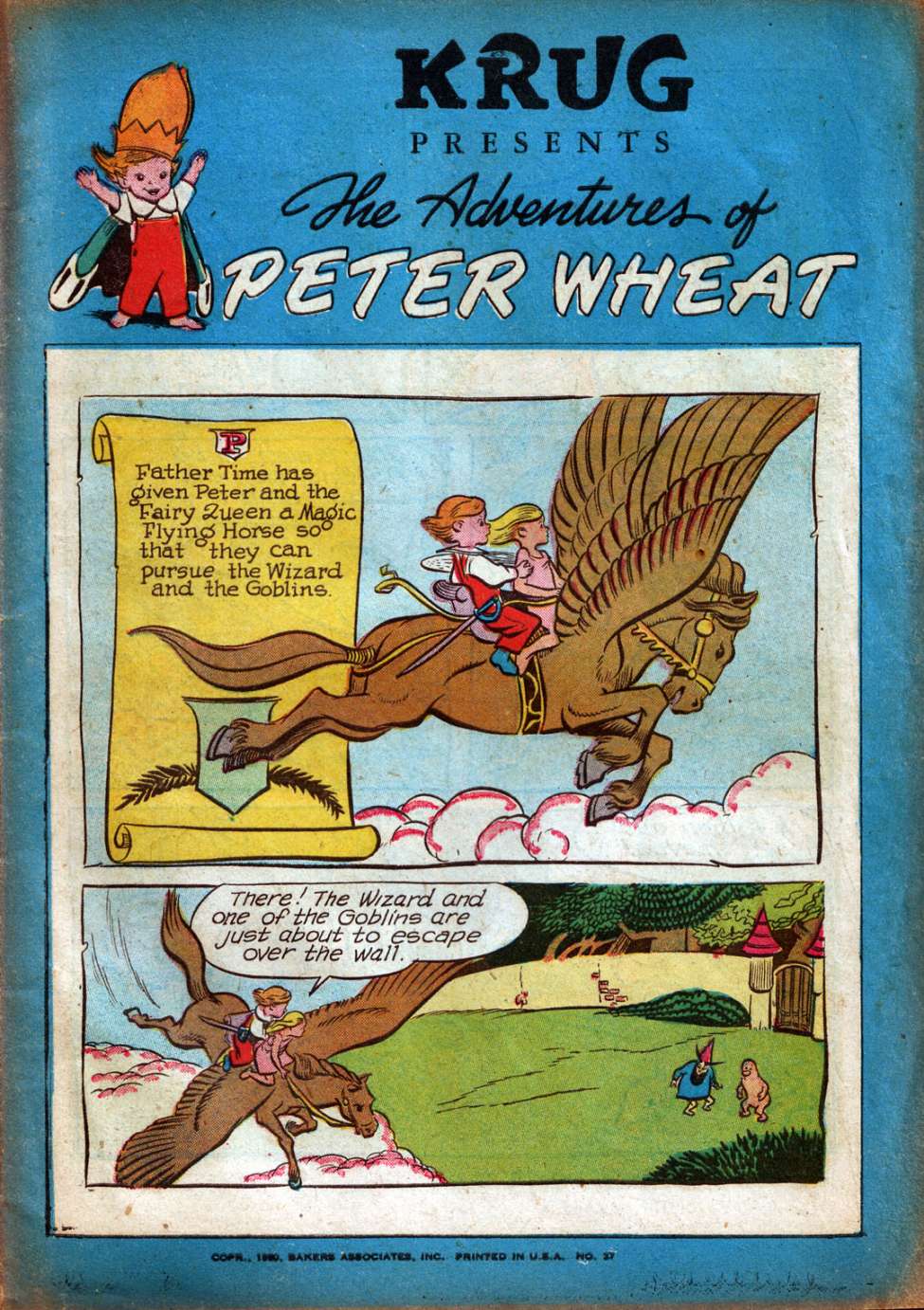 Comic Book Cover For The Adventures of Peter Wheat 27