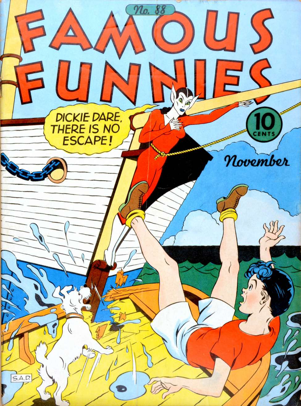 Book Cover For Famous Funnies 88