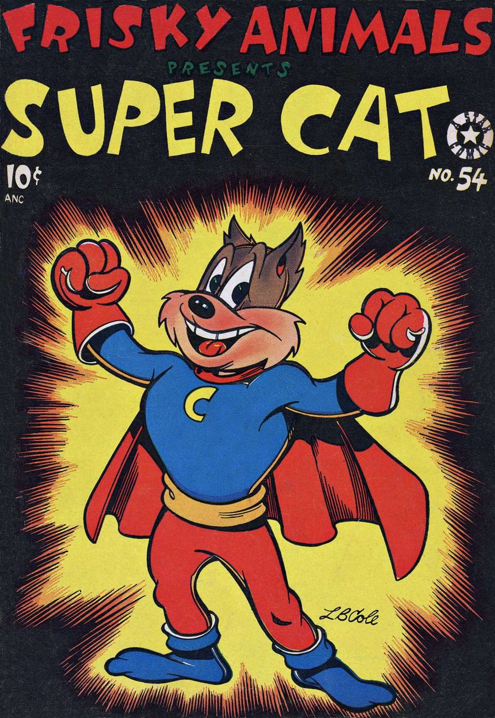 Comic Book Cover For Frisky Animals 54