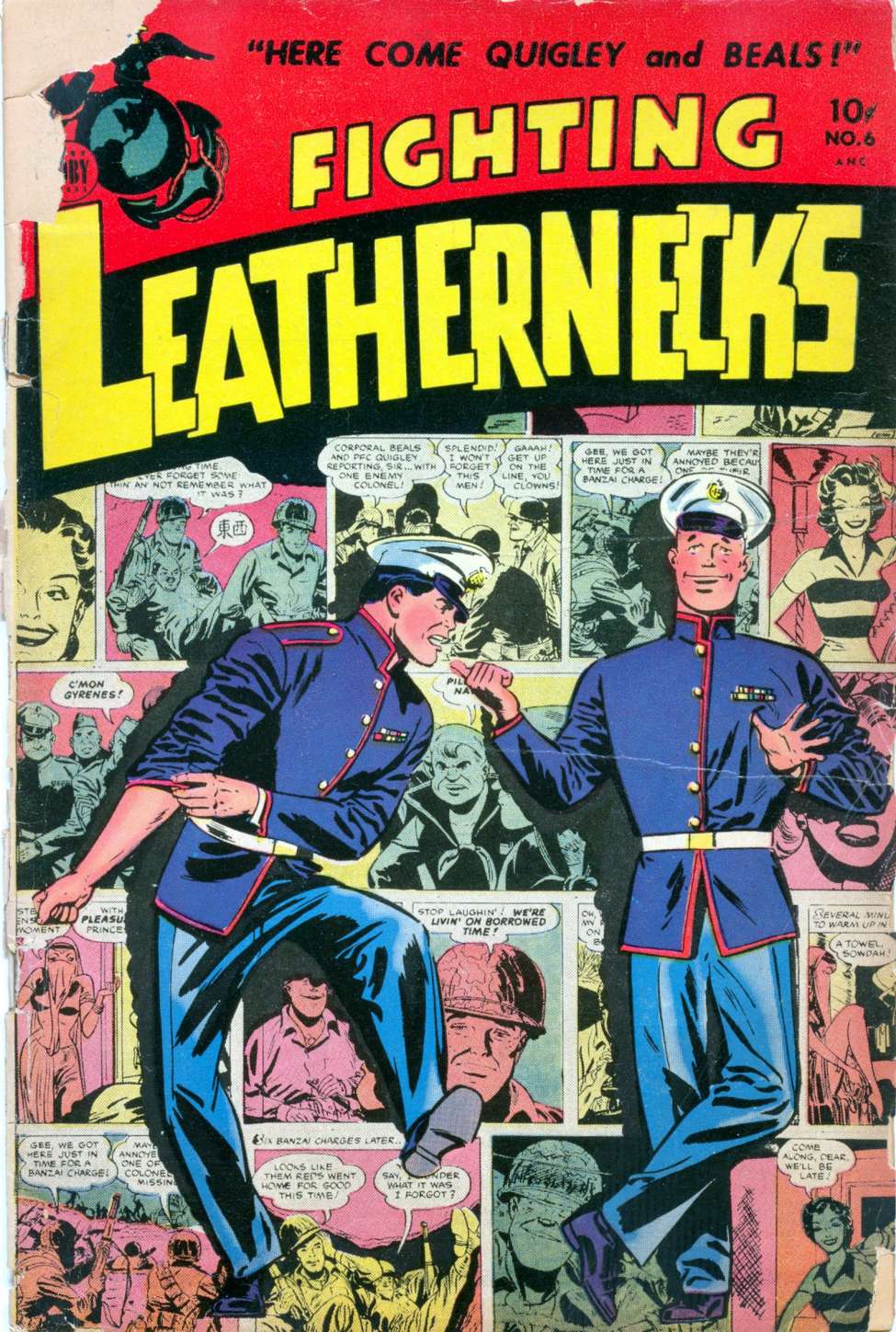 Comic Book Cover For Fighting Leathernecks 6