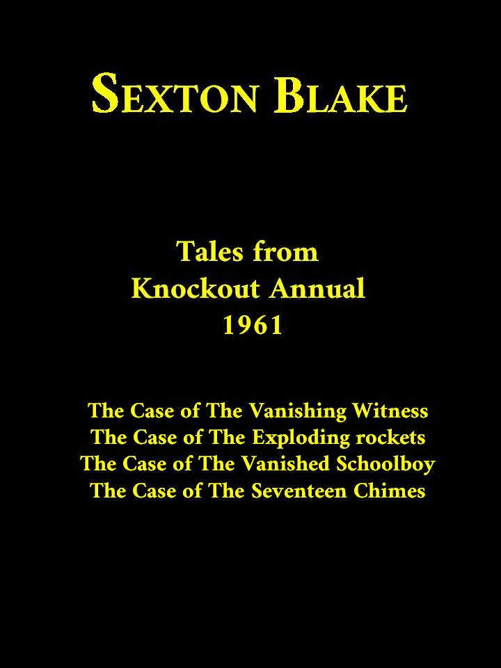 Book Cover For Sexton Blake - Tales from Knockout Annual 1961
