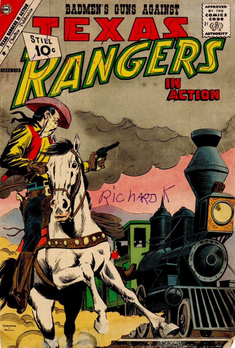 Comic Book Cover For Texas Rangers in Action 31
