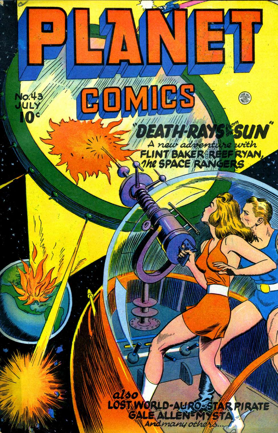 Comic Book Cover For Planet Comics 43