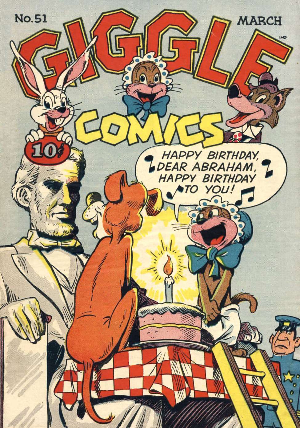 Comic Book Cover For Giggle Comics 51
