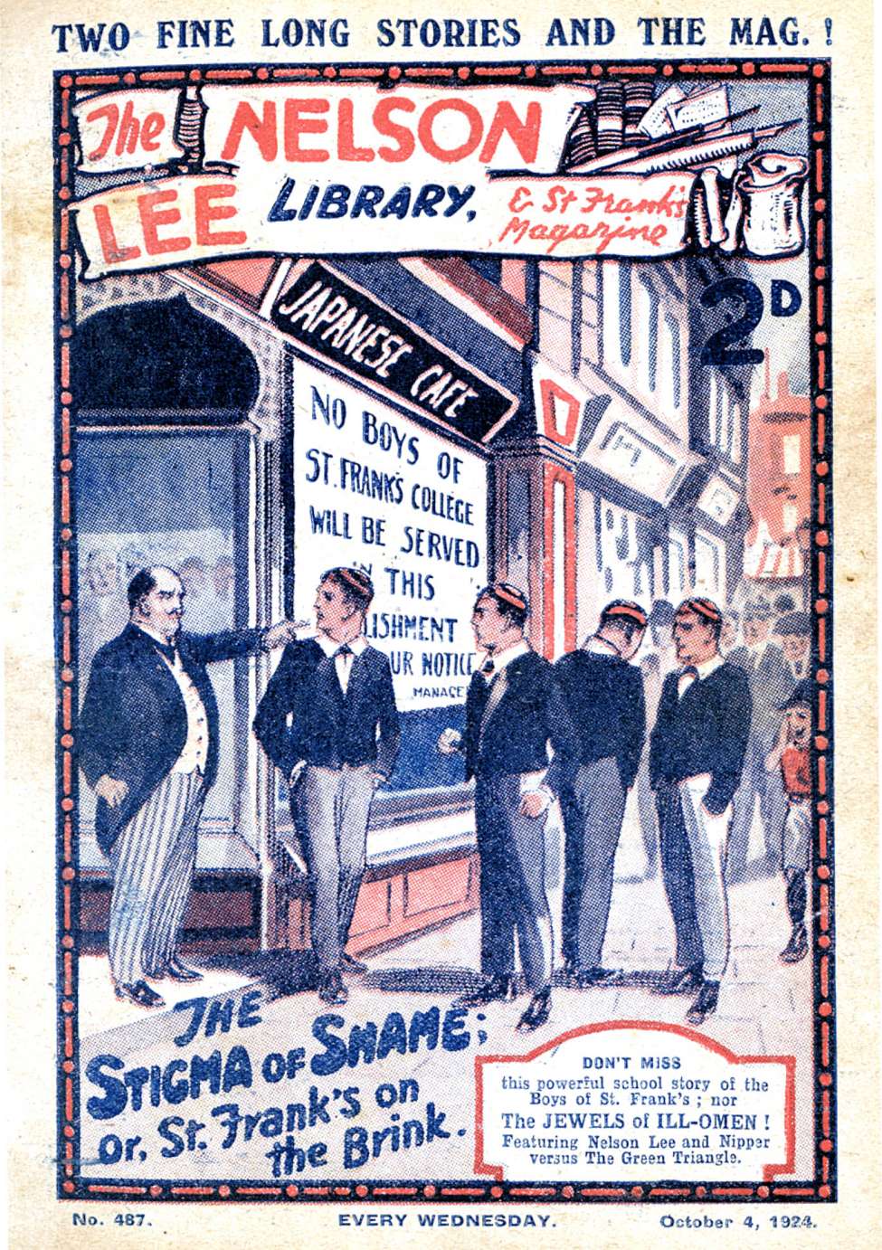 Comic Book Cover For Nelson Lee Library s1 487 - The Stigma of Shame