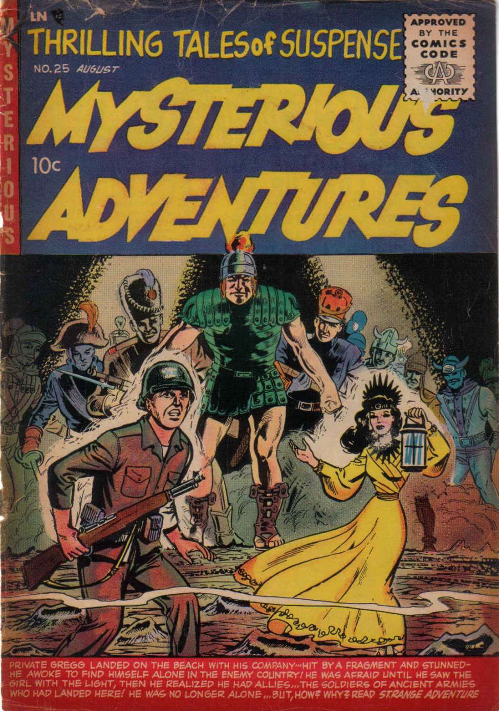 Comic Book Cover For Mysterious Adventures 25
