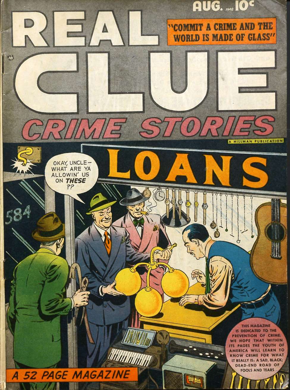 Book Cover For Real Clue Crime Stories v3 6