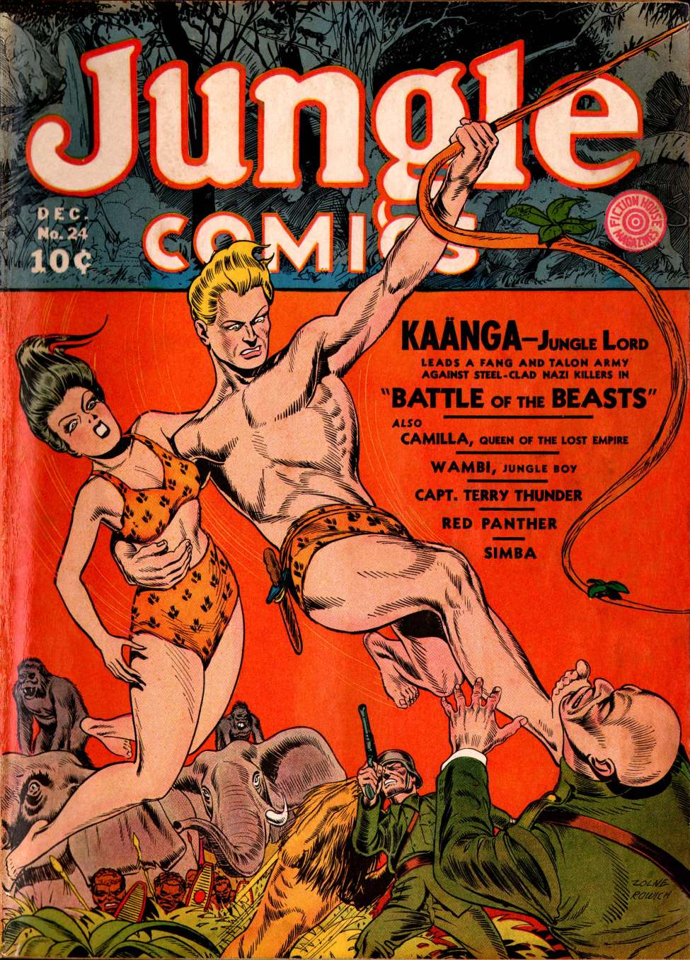 Comic Book Cover For Jungle Comics 24 - Version 2
