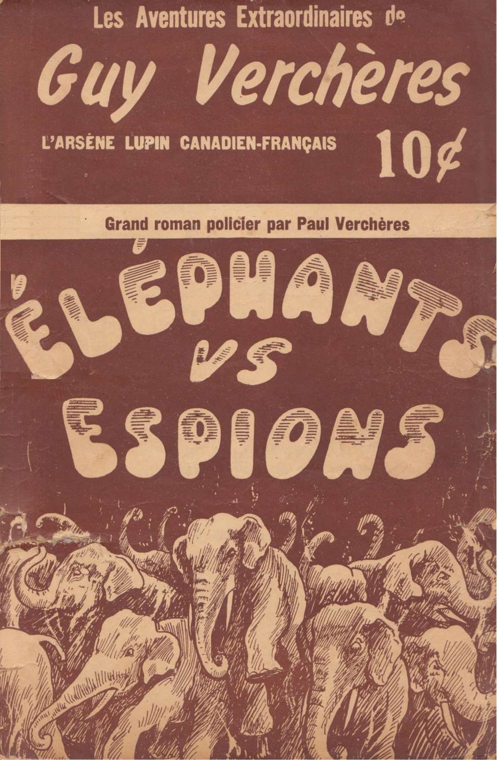 Comic Book Cover For Guy Verchères v1 3 - Éléphants vs. espions