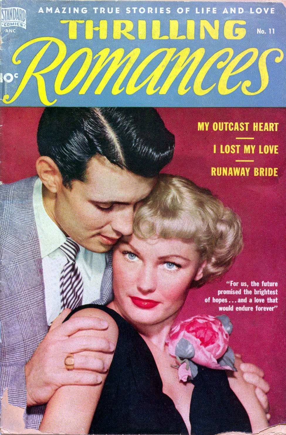 Comic Book Cover For Thrilling Romances 11